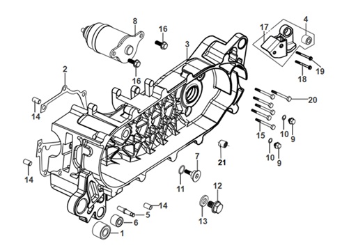 Left Crank Case