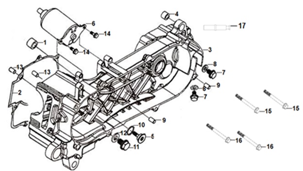 Left Crank Case