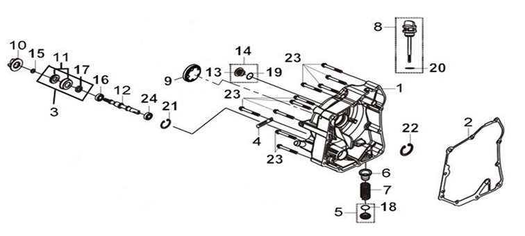 Right Crank Case Cover