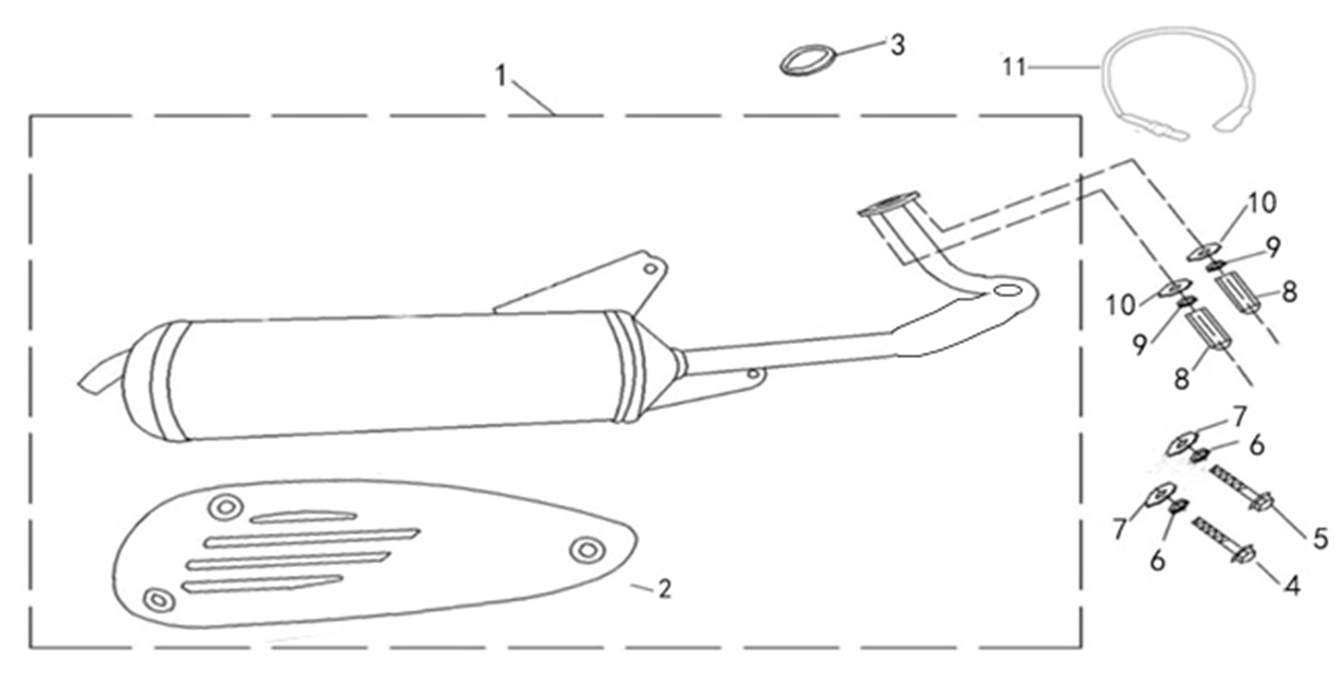F15 = MUFFLER ASSY EXH