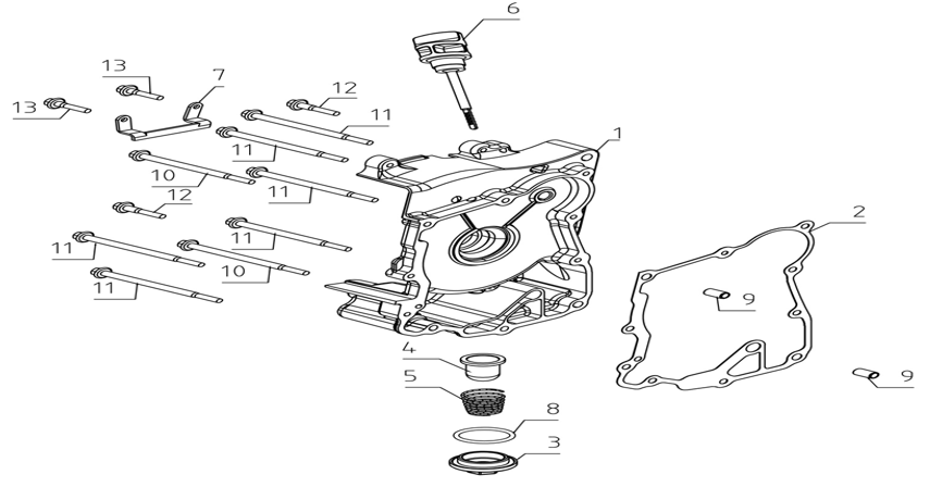 E06 - Right Crankcase Cover