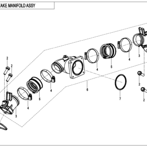 2026 UFORCE 800 XL INTAKE MANIFOLD ASSY exploded diagram