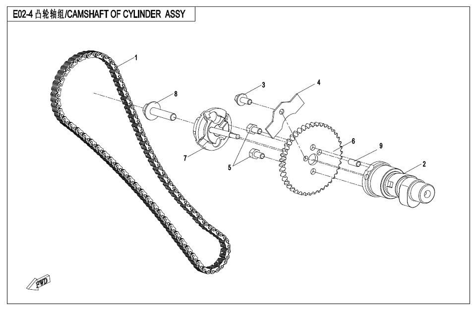 CAMSHAFT OF CYLINDER ASSY