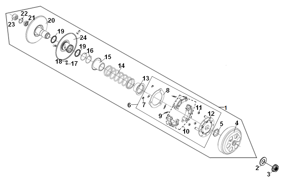 Driven Pulley Assy