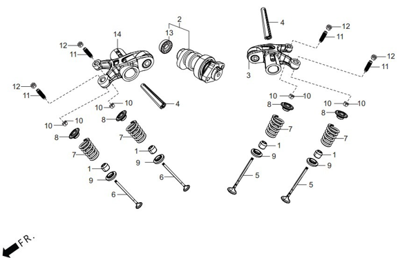 E1C - Camshaft & Valves