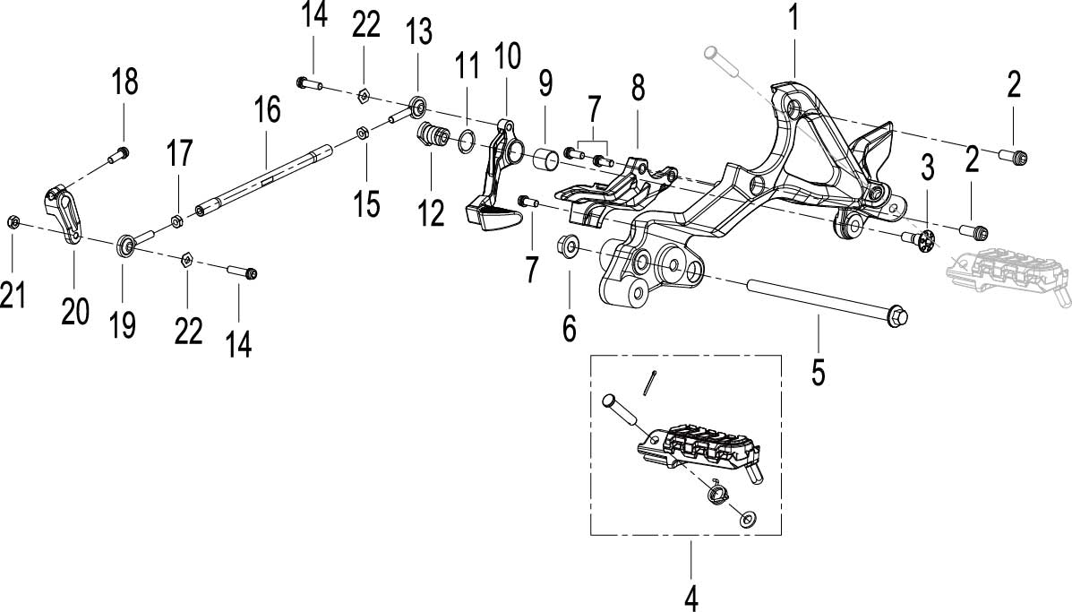 LEFT PEDAL ASSY