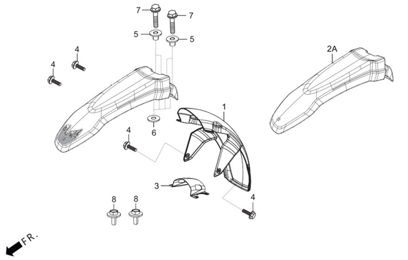 F5 PRO - Front Mudguard