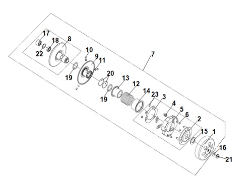 Driven Pulley Assy