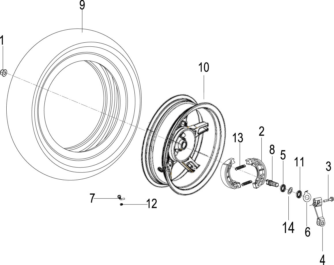 REAR WHEEL ASSY