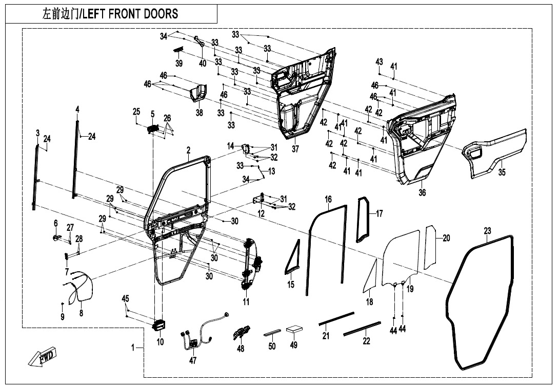 LEFT FRONT DOORS