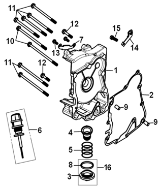 E06 - Right Crankcase Cover