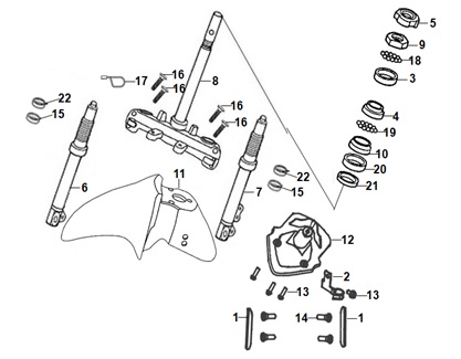 Steering Stem And Front Cushion