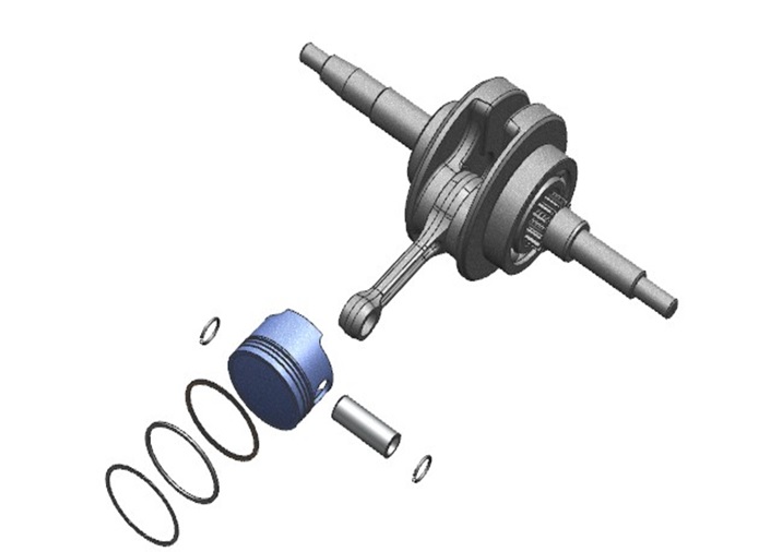 2021–2023 GP 125 AC CBS E5 (2021 – 2023) Crank Shaft exploded diagram