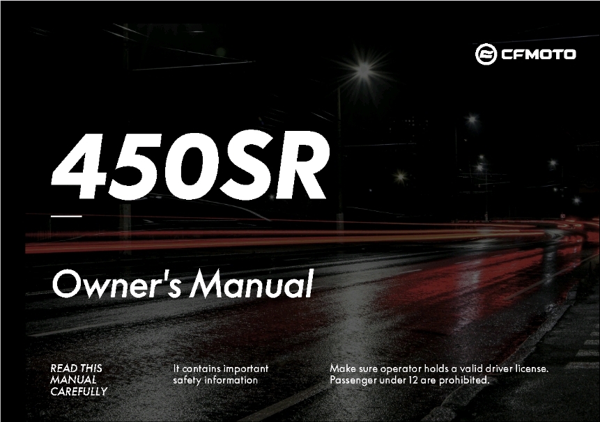 OWNERS MANUAL