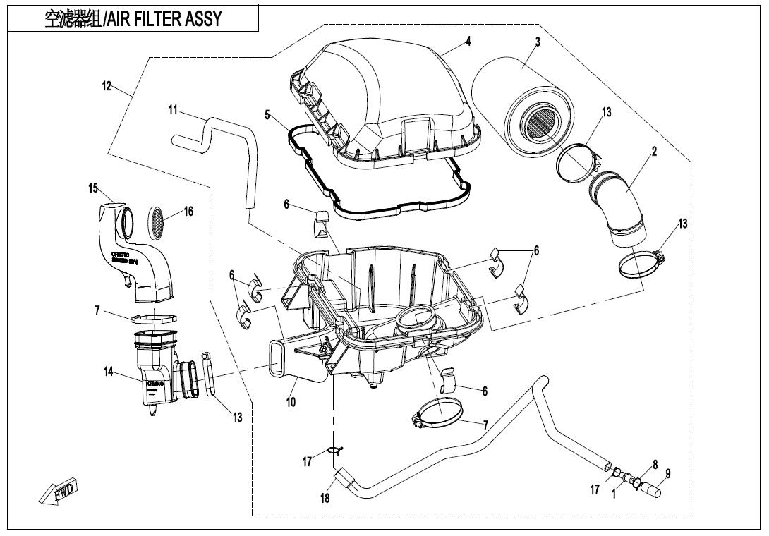 AIR FILTER ASSY.