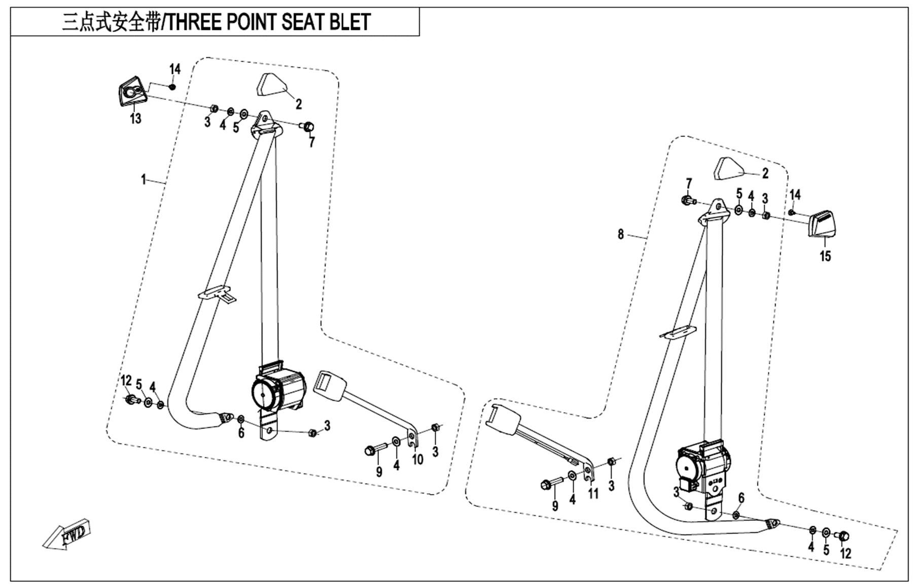 3- POINT SEAT BELT