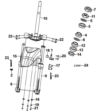 Steering Stem And Front Cushion