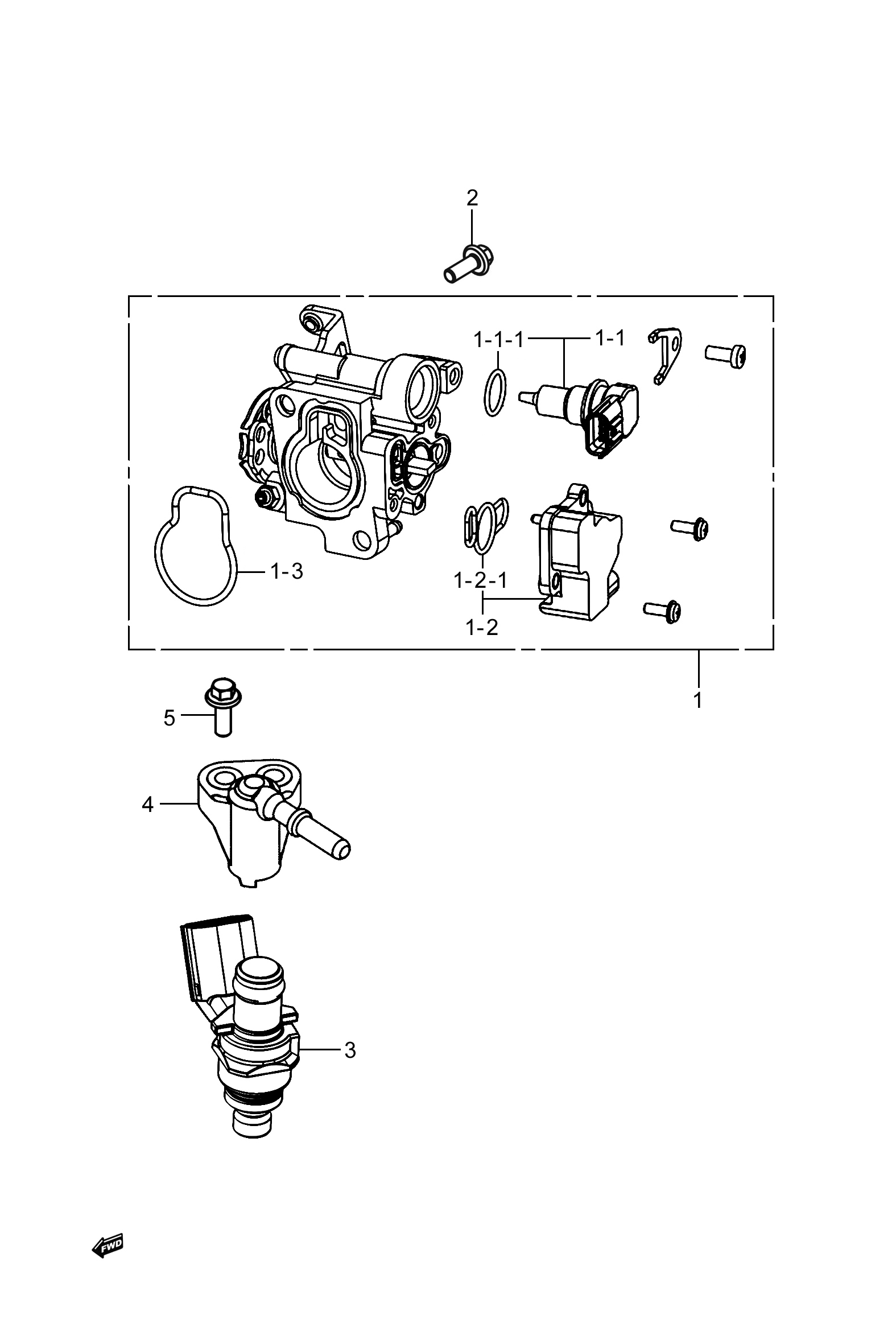 2024 豪爵 AFR AFR125S 新款 节气门组 exploded diagram