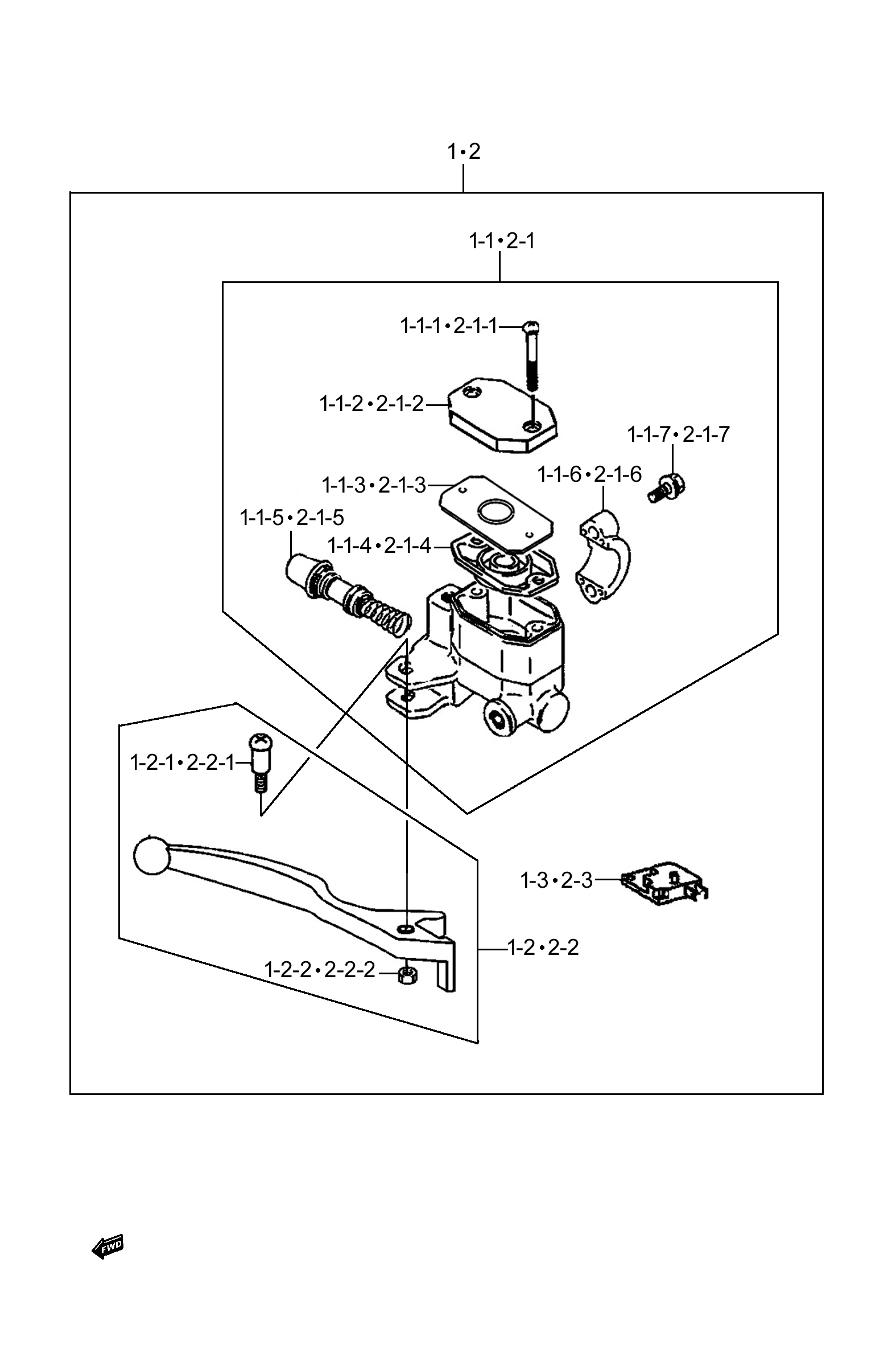 前制动油缸组