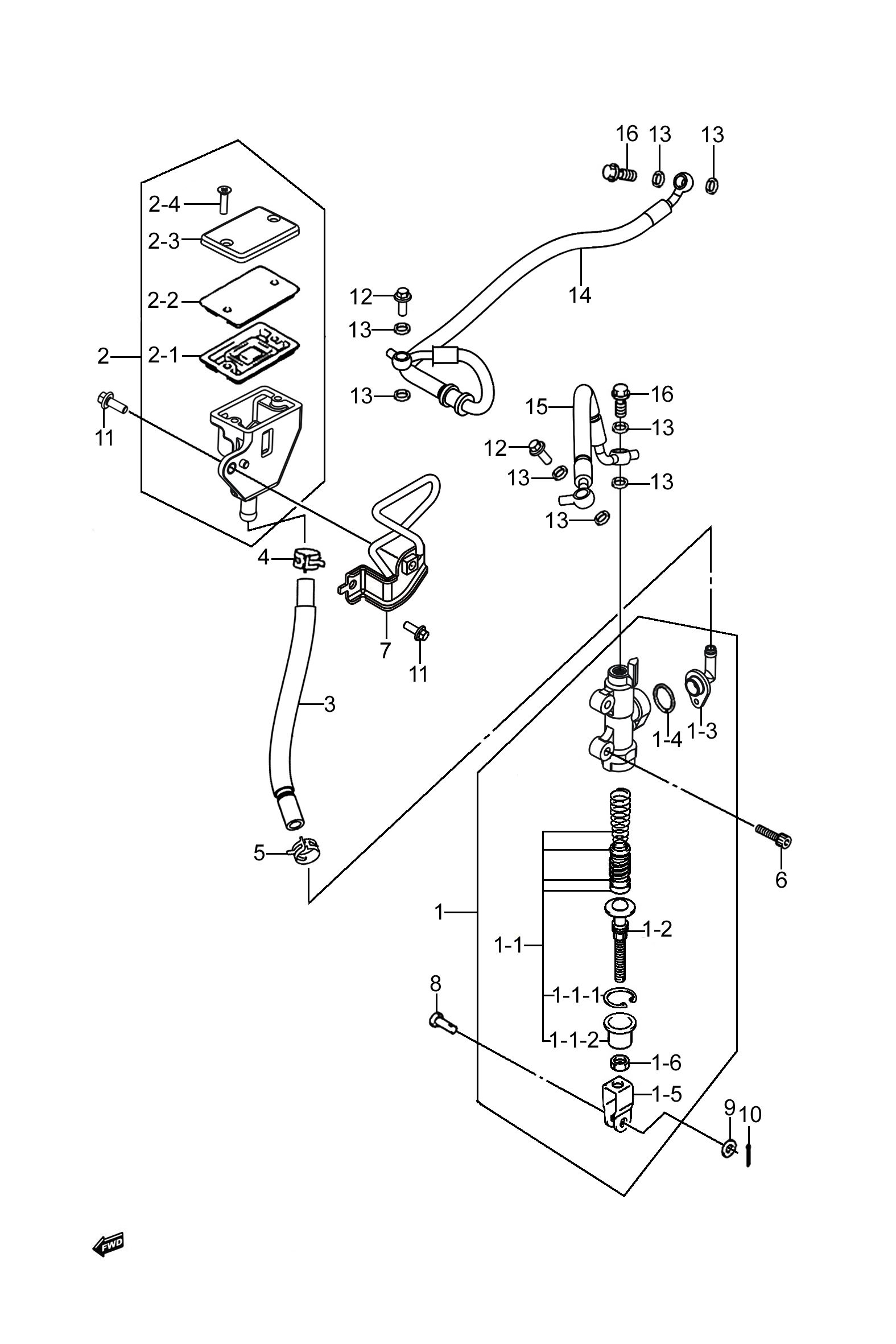 后制动油缸