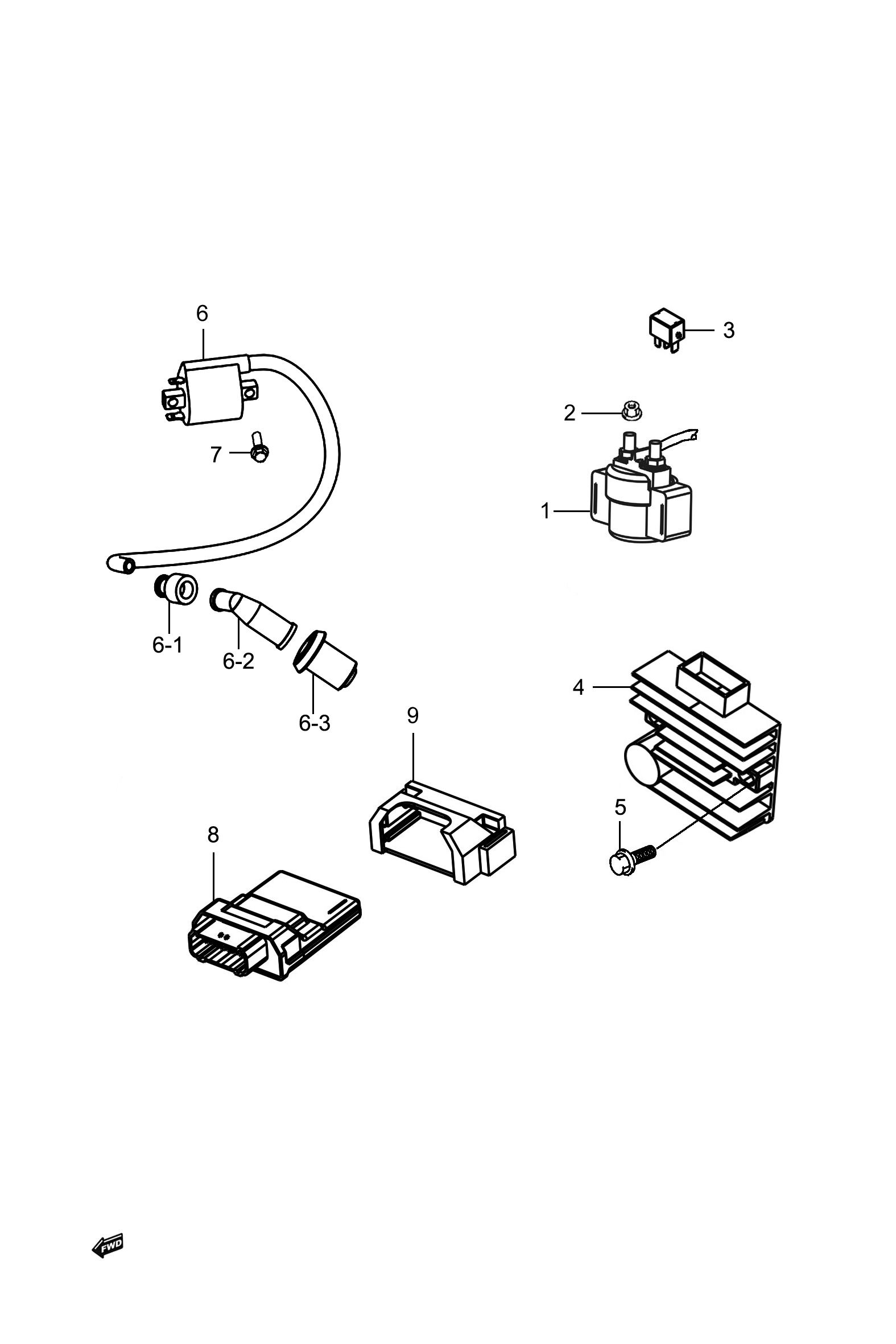2024 豪爵 ADX ADX125 电器组 exploded diagram