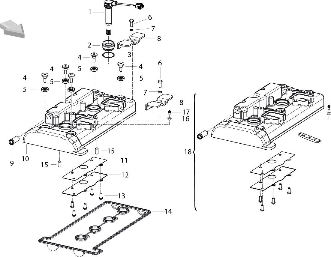 CYLINDER HEAD COVER ASSY(气缸盖罩分总成)