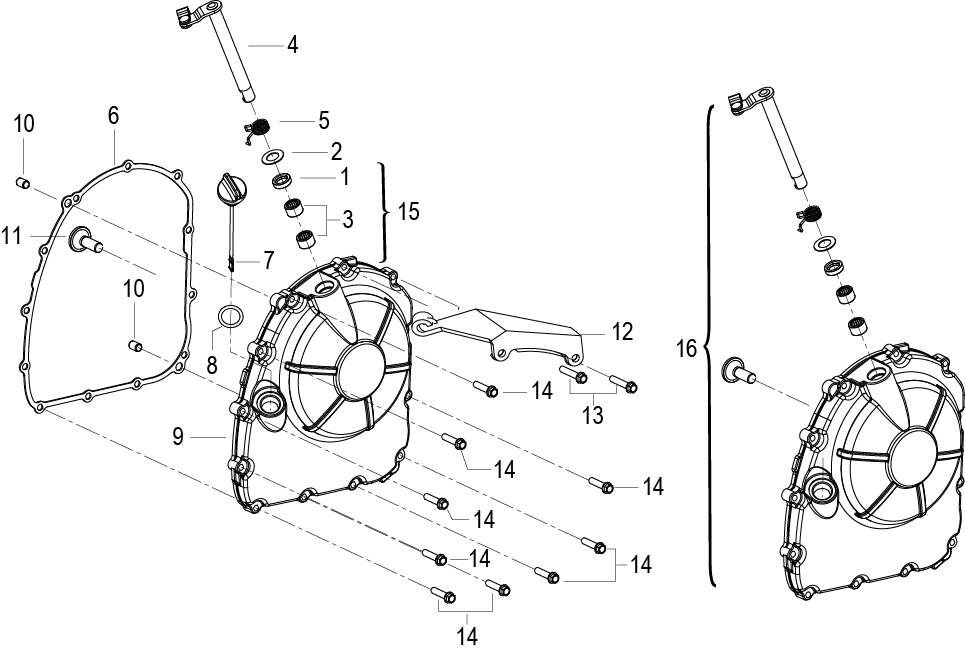 CLUTCH COVER ASSY (离合器盖分总成)