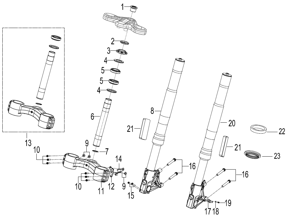 前叉总成 FORK ASSY.