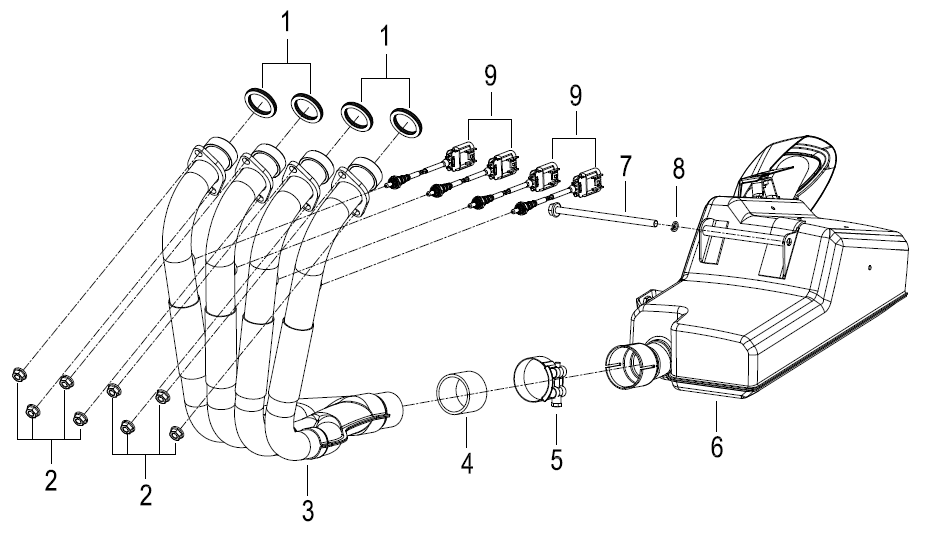 消声器总成 MUFFLER ASSY.