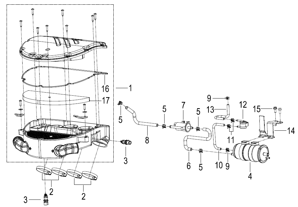 空滤器总成 AIR CLEANER ASSY.
