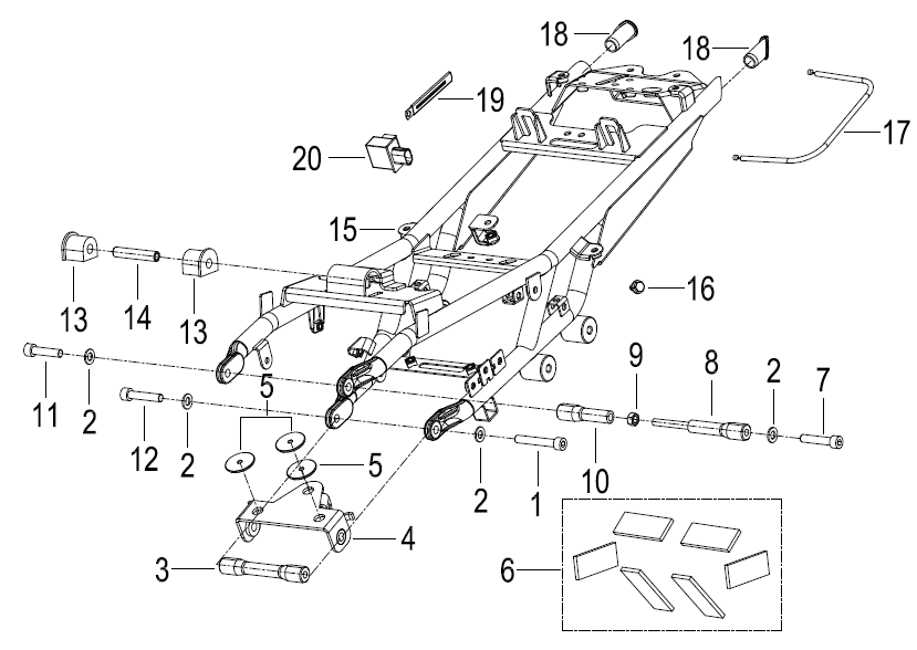 车架总成II FRAME BODY ASSY.