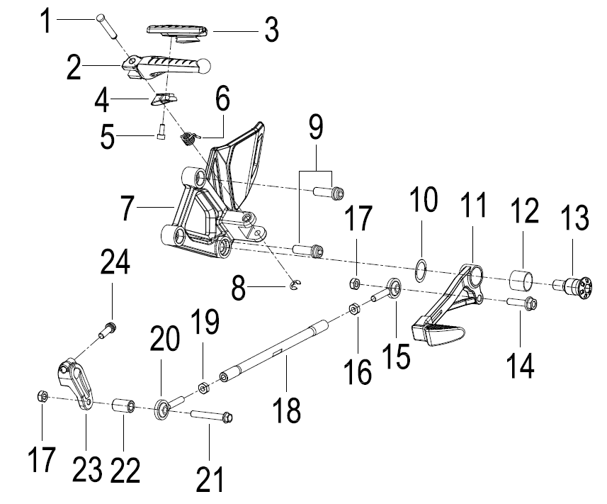 左前踏蹬总成 PEDALING ASSY.