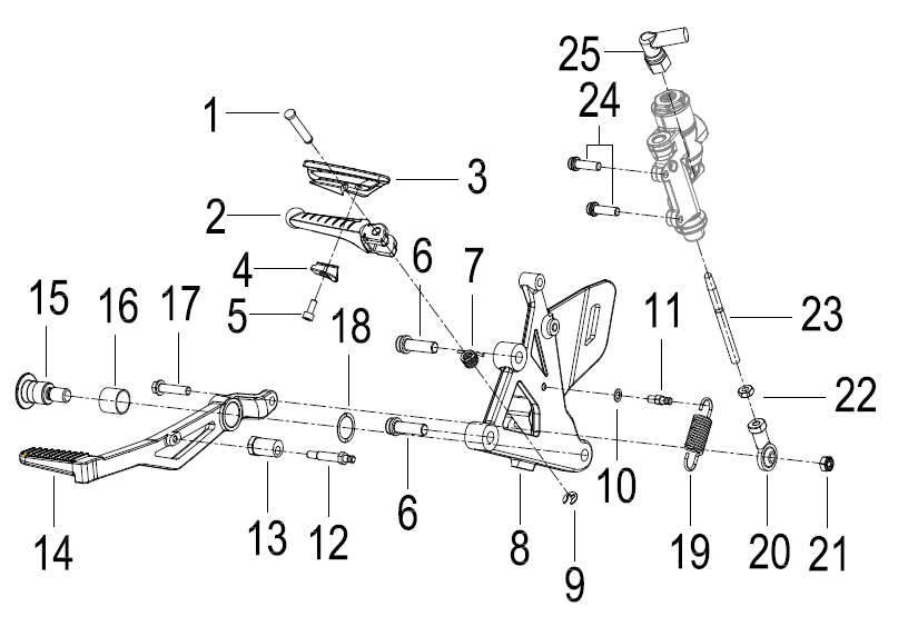 右前踏蹬总成 PEDALING ASSY.