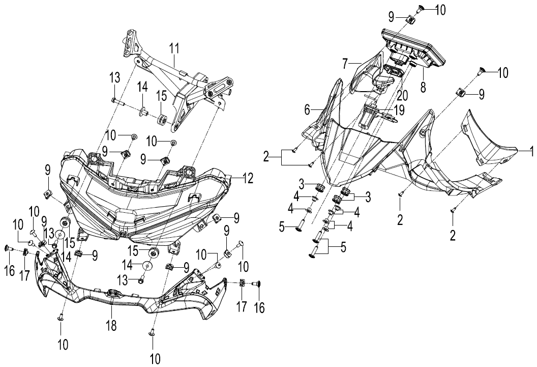 灯具及仪表 LIGHT & SPEEDOMETER ASSY.