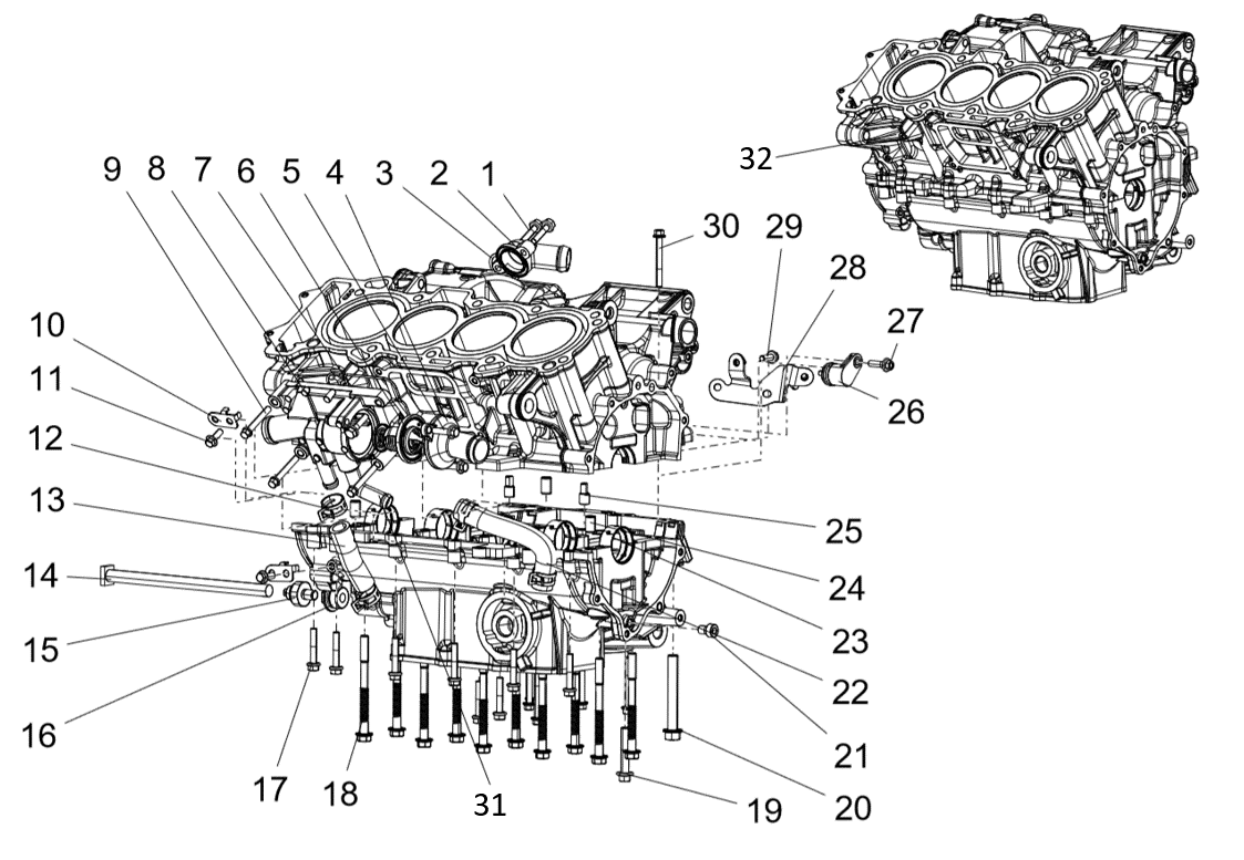 CRANKCASE ASSY(曲轴箱分总成)