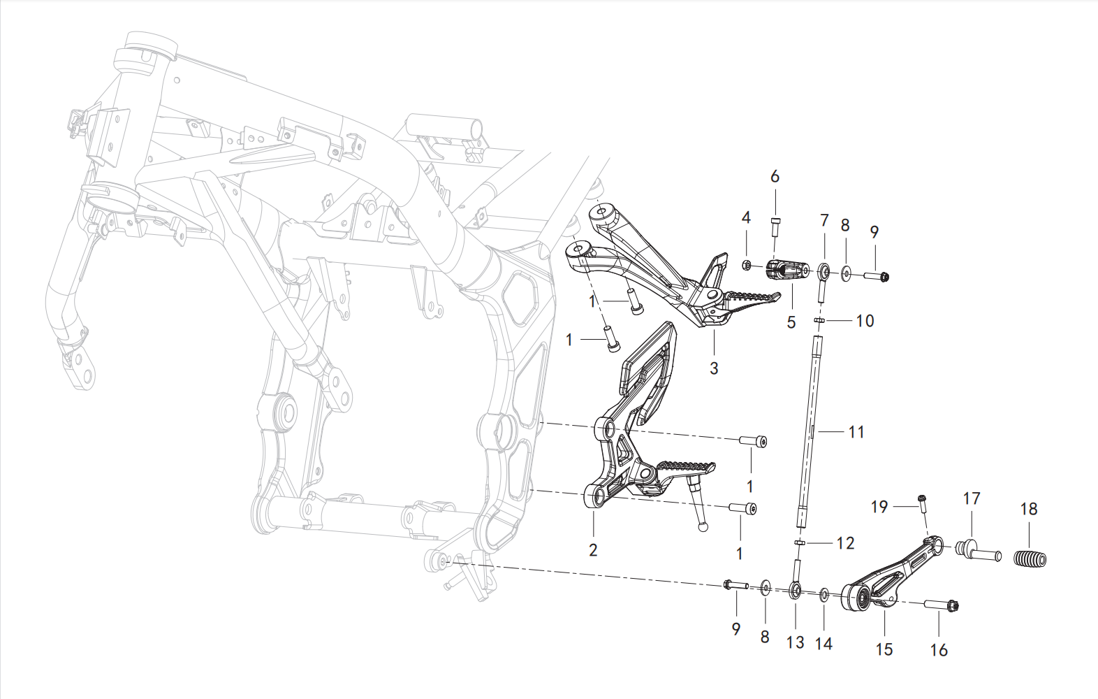 踏蹬总成Ⅰ PEDALING ASSY.