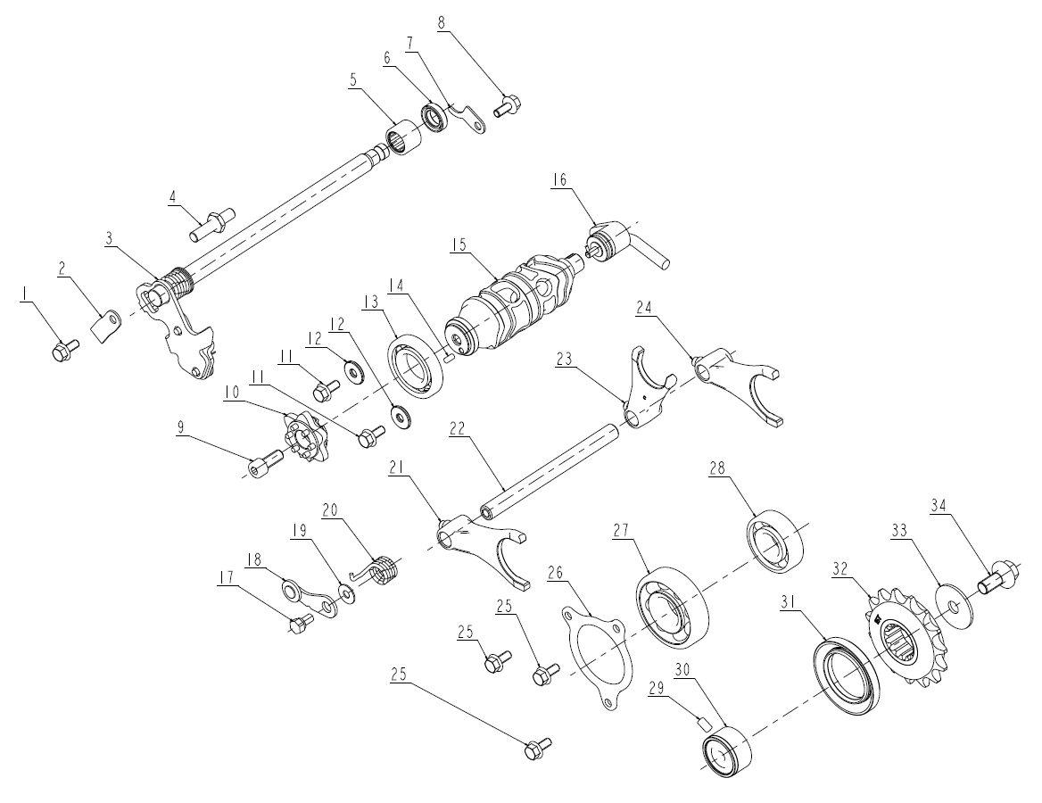 TRANSMISSION ASSY(变速箱体分总成)