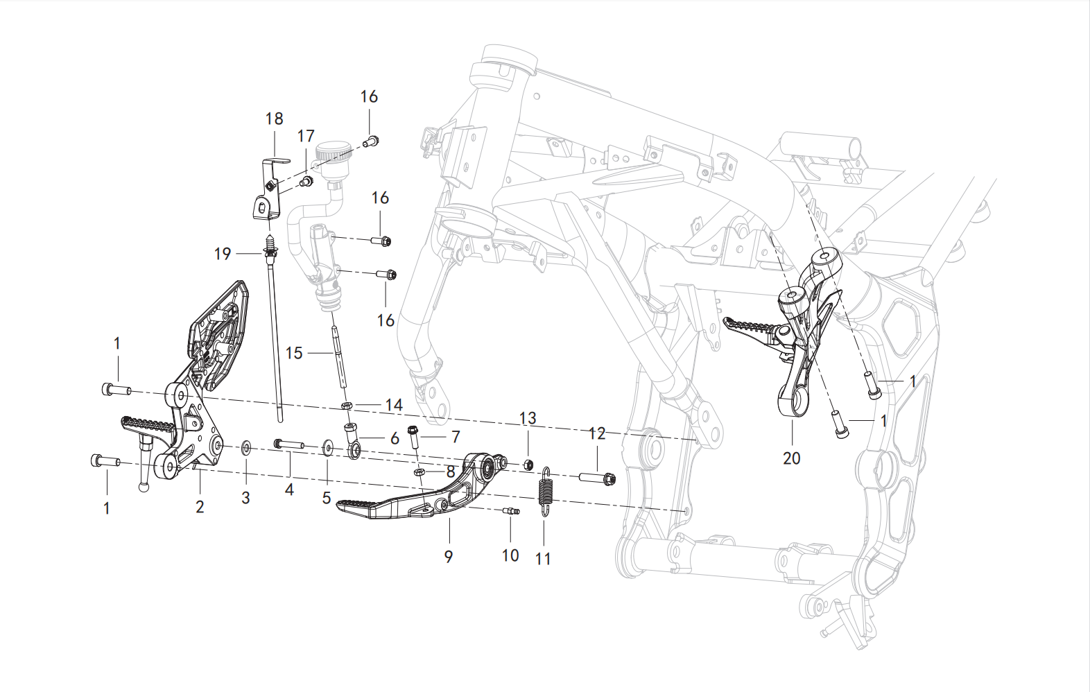 踏蹬总成Ⅱ PEDALING ASSY.