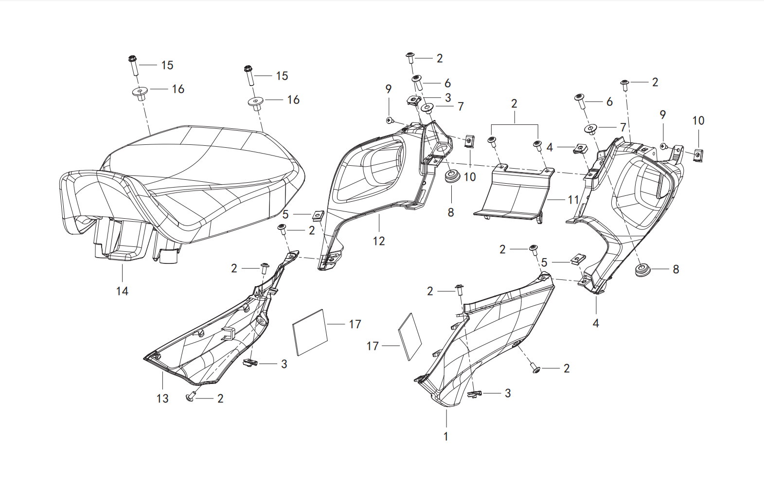 尾罩Ⅰ REAR COVER ASSY.