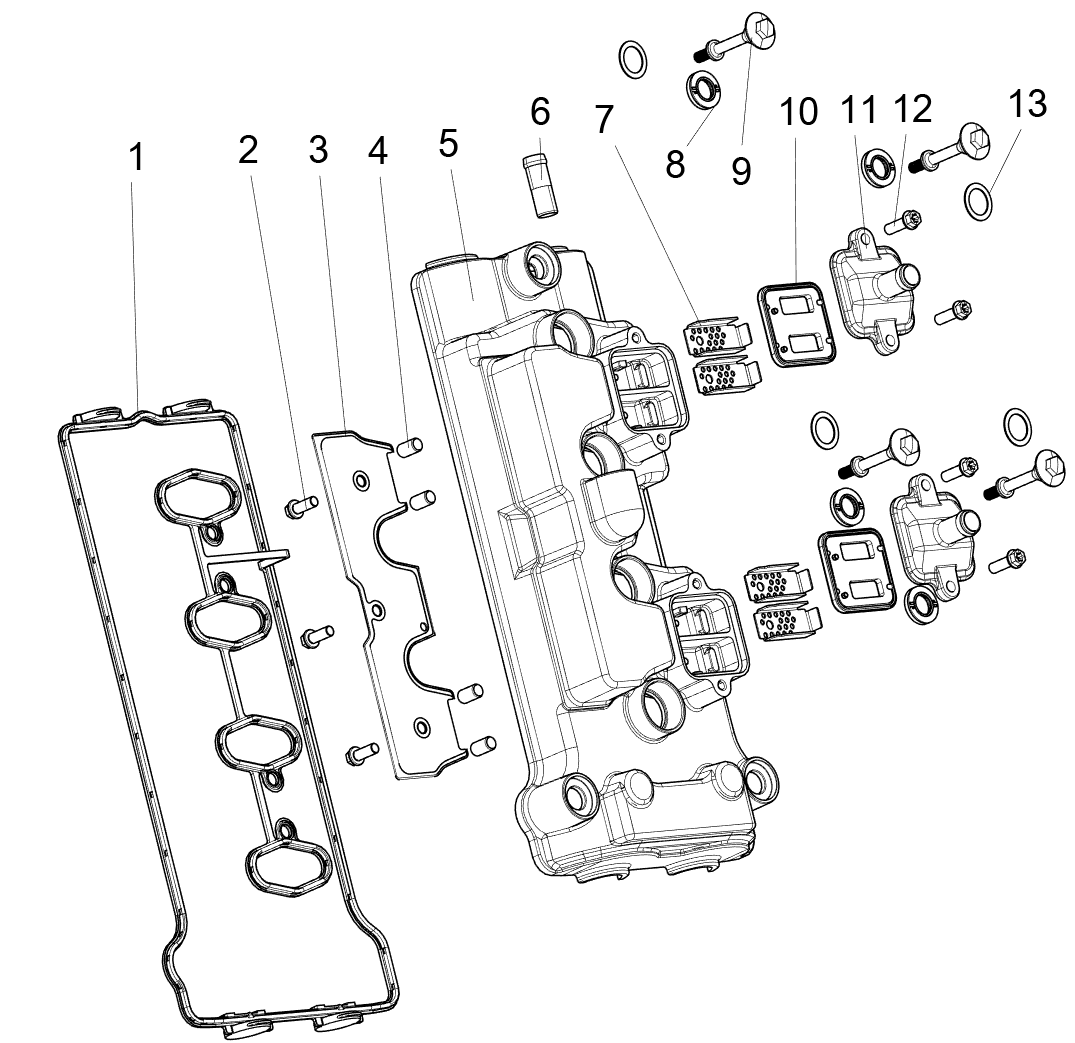 CYLINDER HEAD(气缸盖罩分总成)