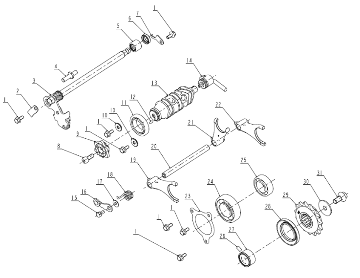 TRANSMISSION ASSY(变速箱体分总成)