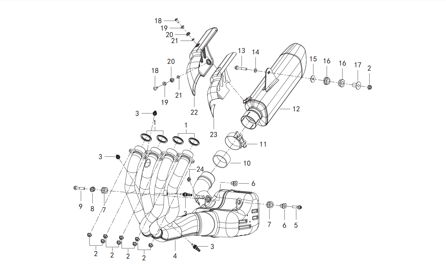 消声器总成 MUFFLER ASSY.
