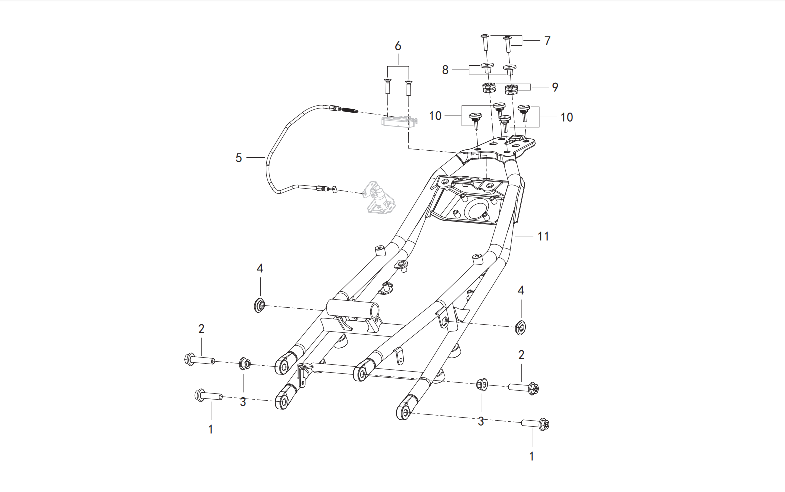 车架总成Ⅱ FRONT FRAME ASSY.