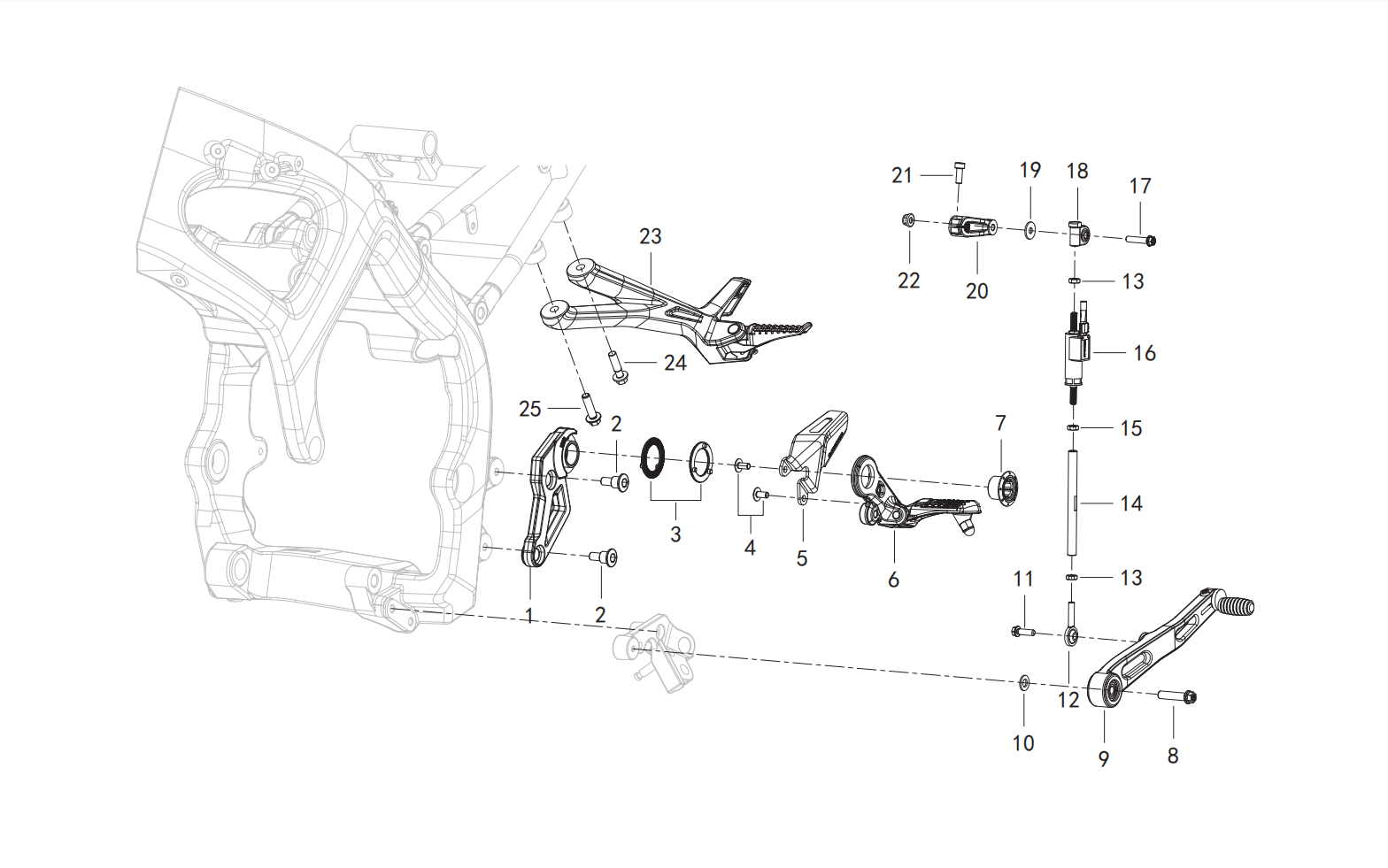 踏蹬总成Ⅰ PEDALING ASSY.