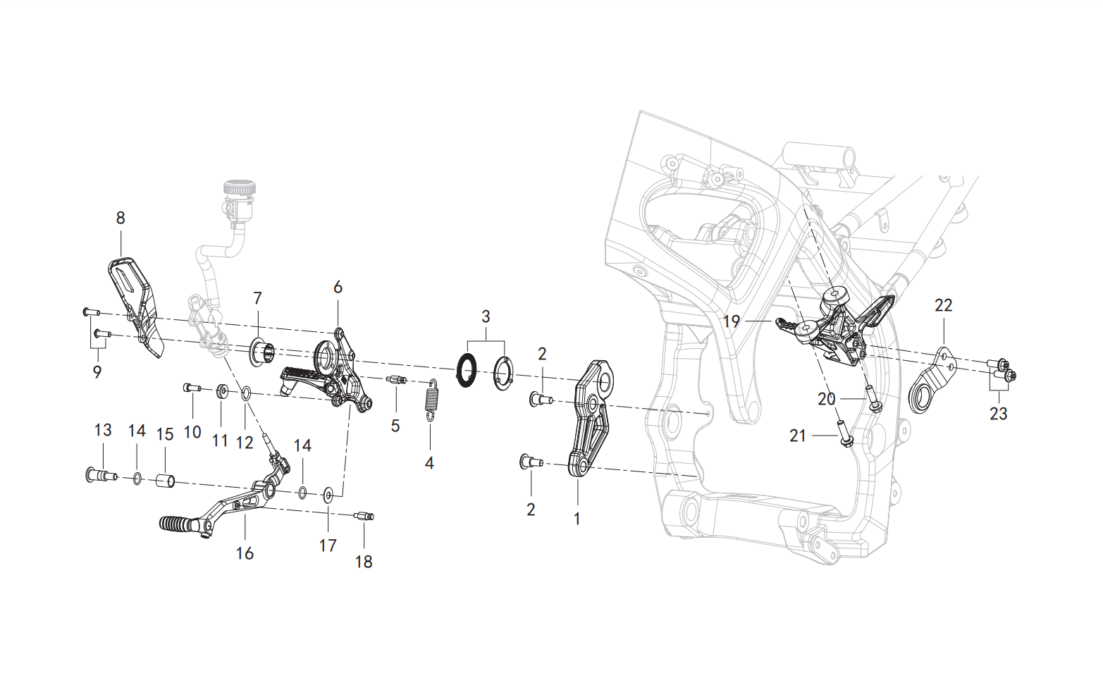 踏蹬总成Ⅱ PEDALING ASSY.