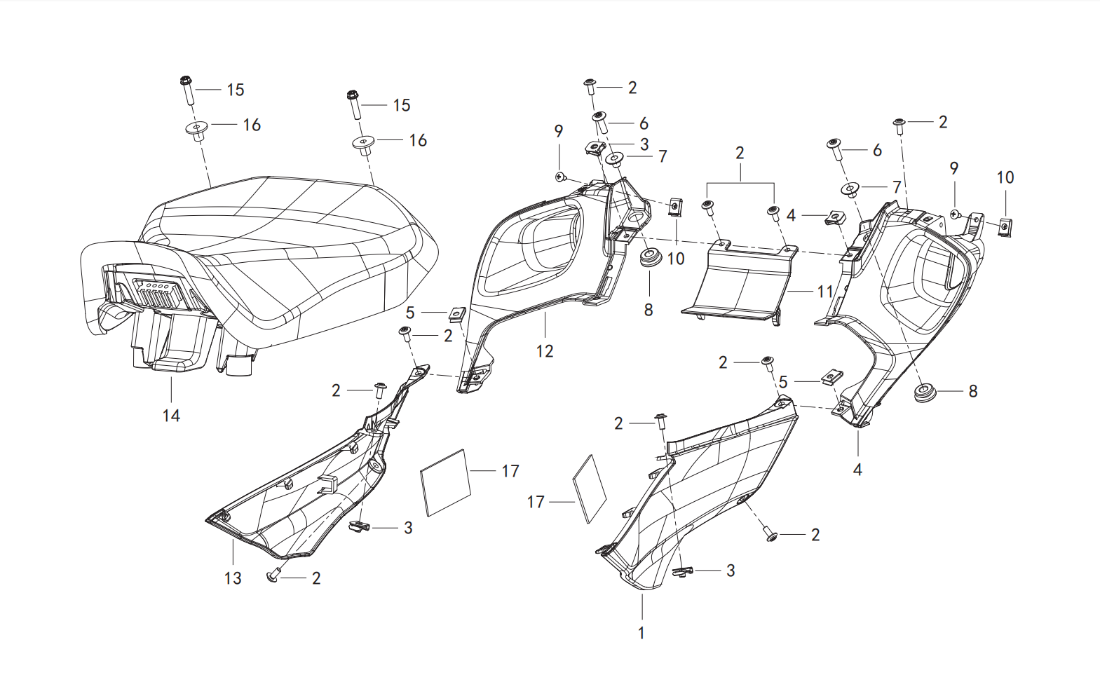 尾罩Ⅰ REAR COVER ASSY.