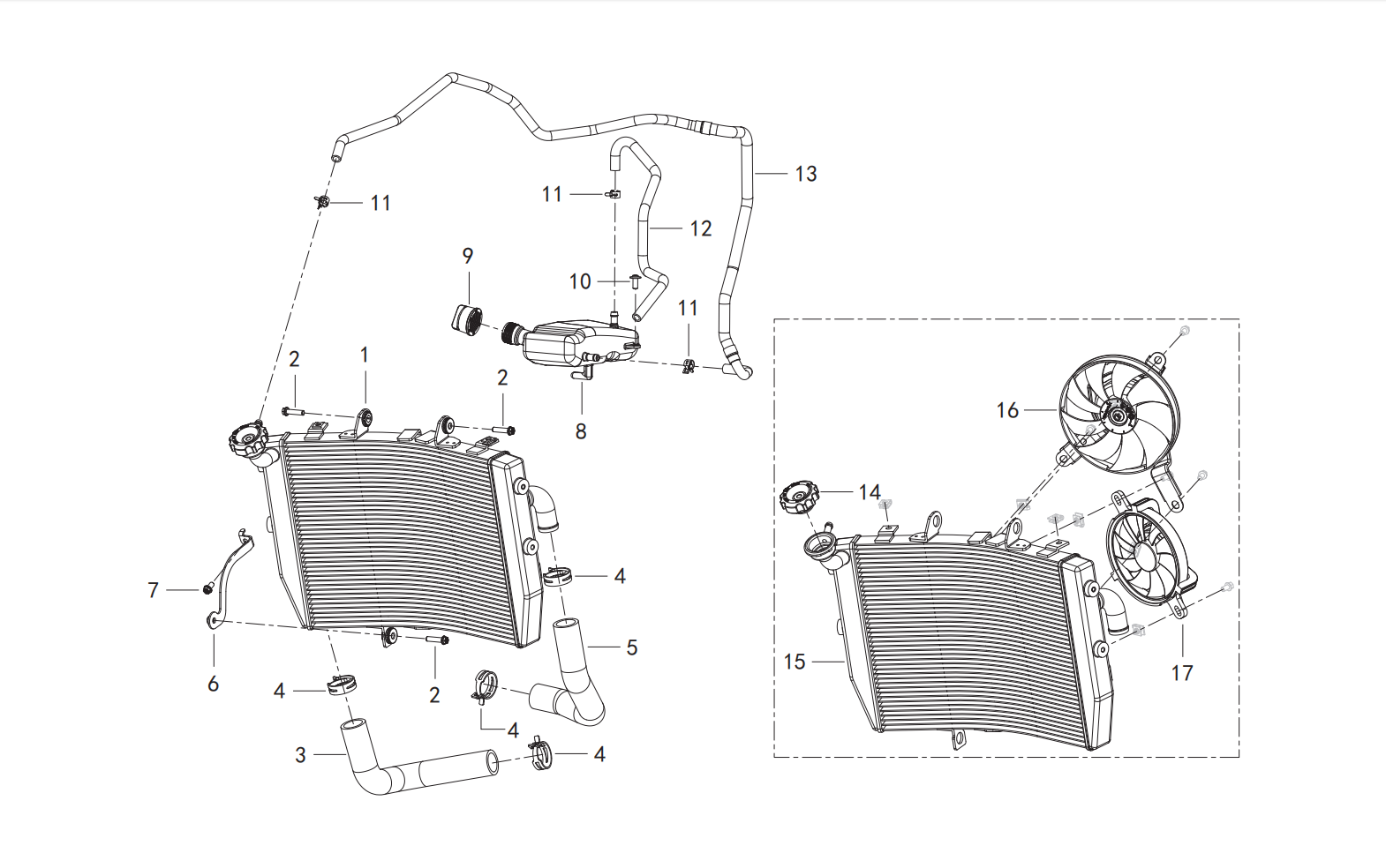 冷却系统 COOLING SYSTEM ASSY.