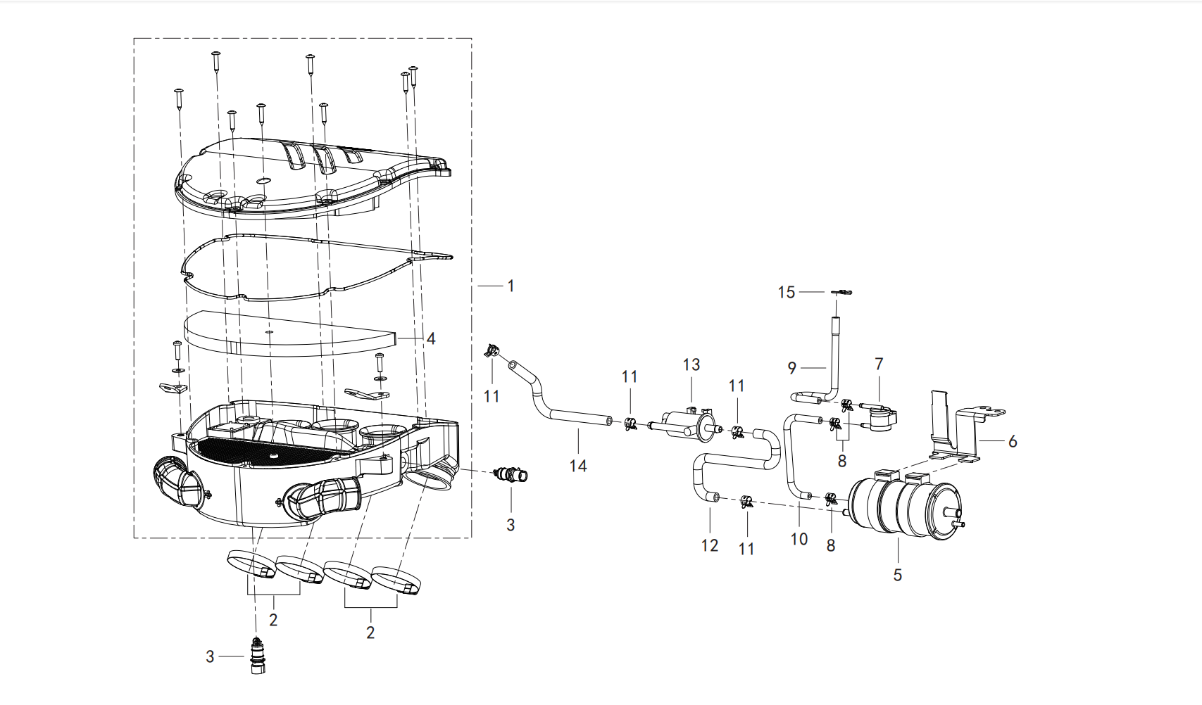 空滤器总成 AIR CLEANER ASSY.