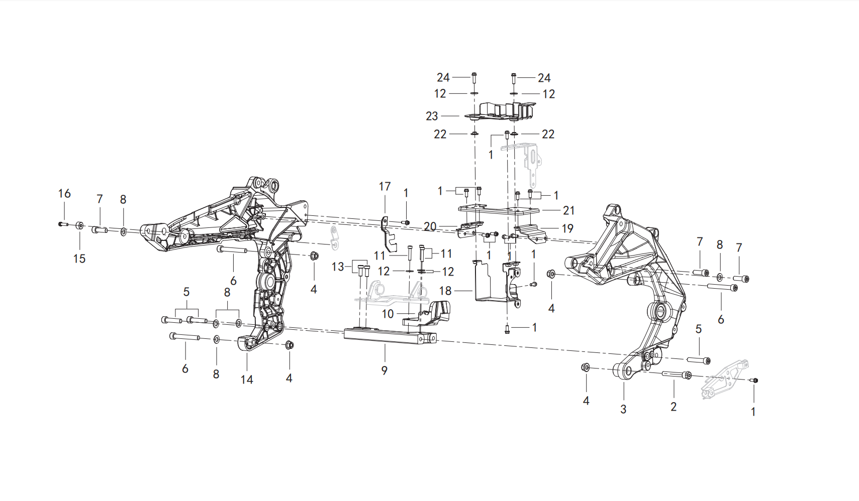 侧车架总成 SIDE FRAME ASSY.