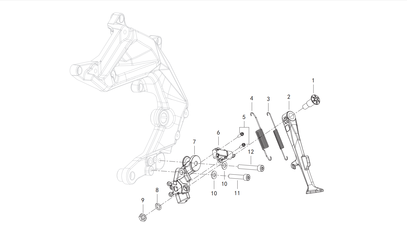 单撑总成 SIDE STAND ASSY.